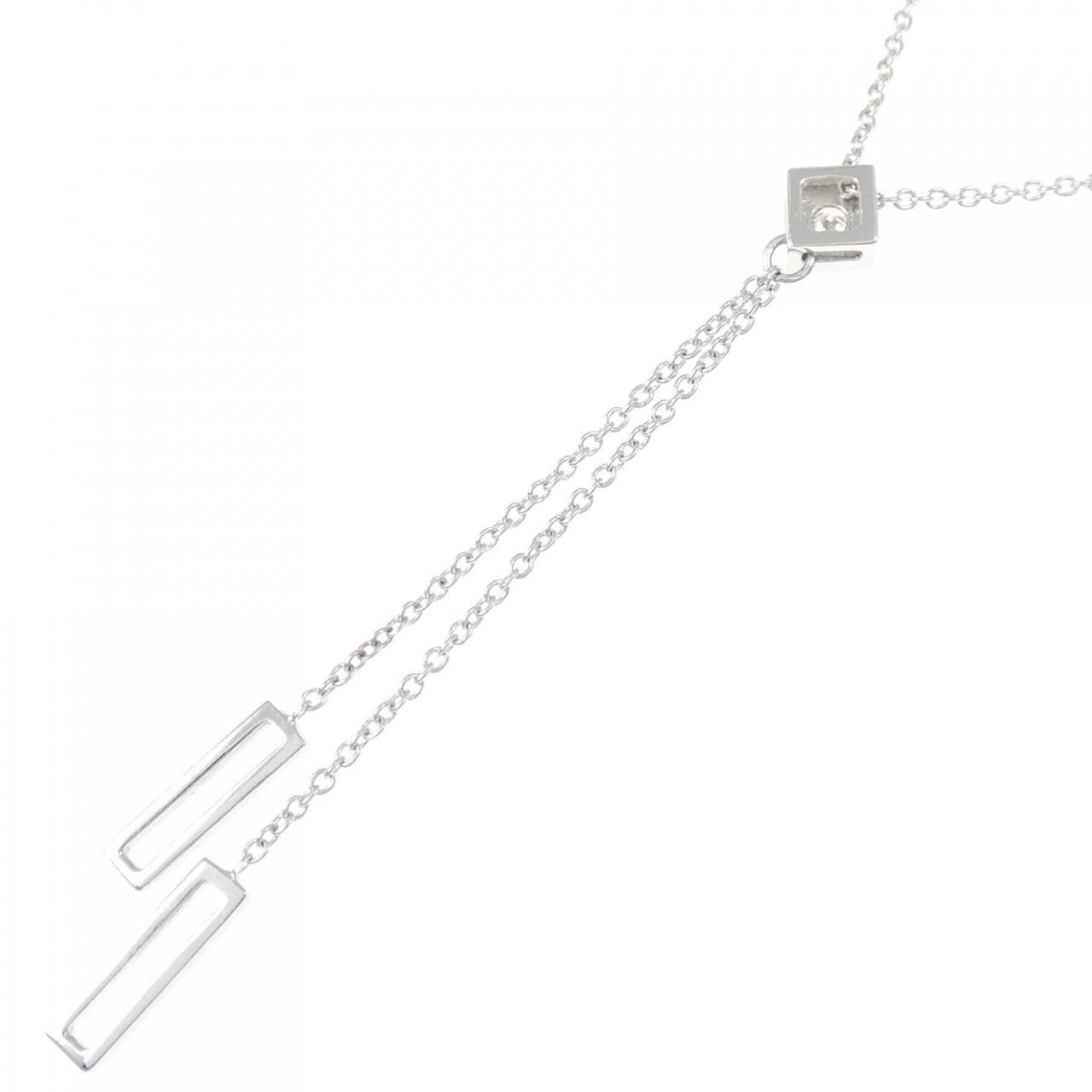 K18WG ダイヤモンド ネックレス 0.03CT