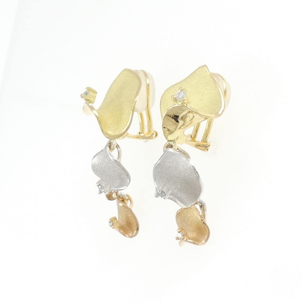 タムラシュンイチ ダイヤモンド イヤリング 0.12CT