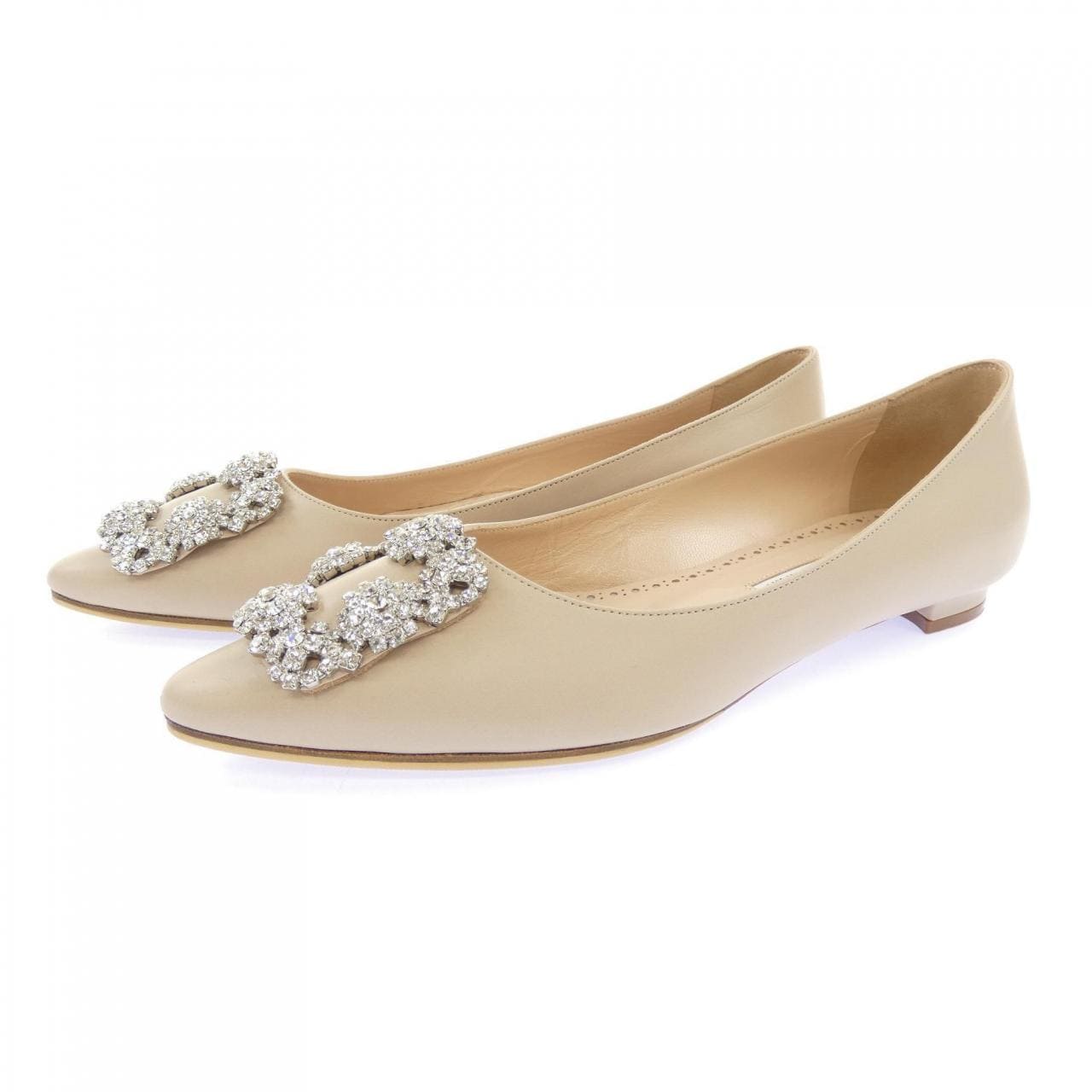マノロブラニク MANOLO BLAHNIK HANGISI FLAT フラットシューズ