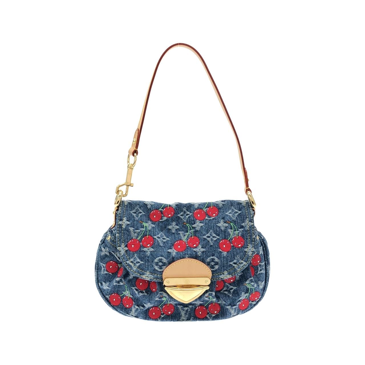 ルイヴィトン モノグラム チェリー デニム(LV X TM) サンセット M13680 ショルダーバッグ