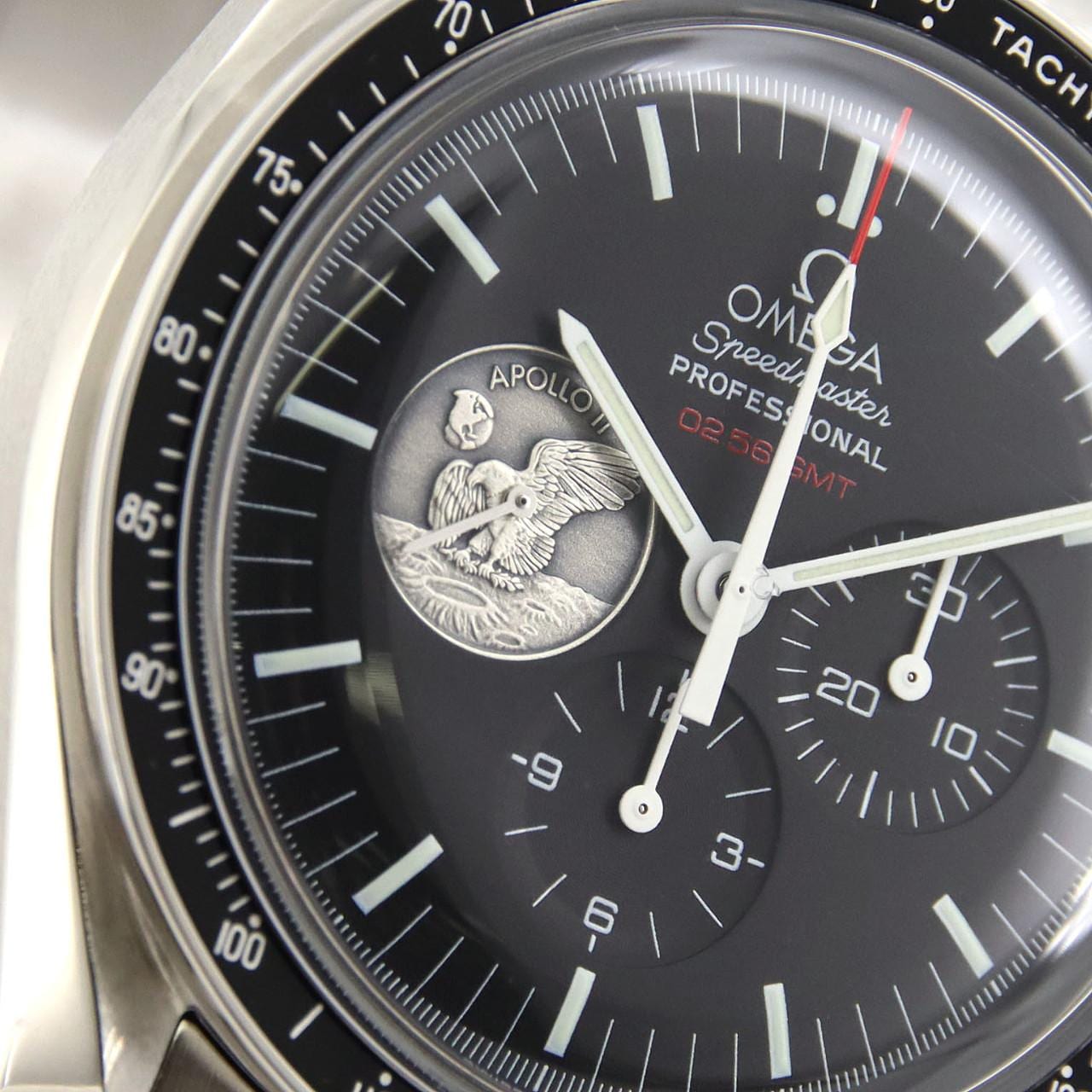 ショッピング値下 壁掛け時計 オメガスピードマスターアポロ11号40周年 ...