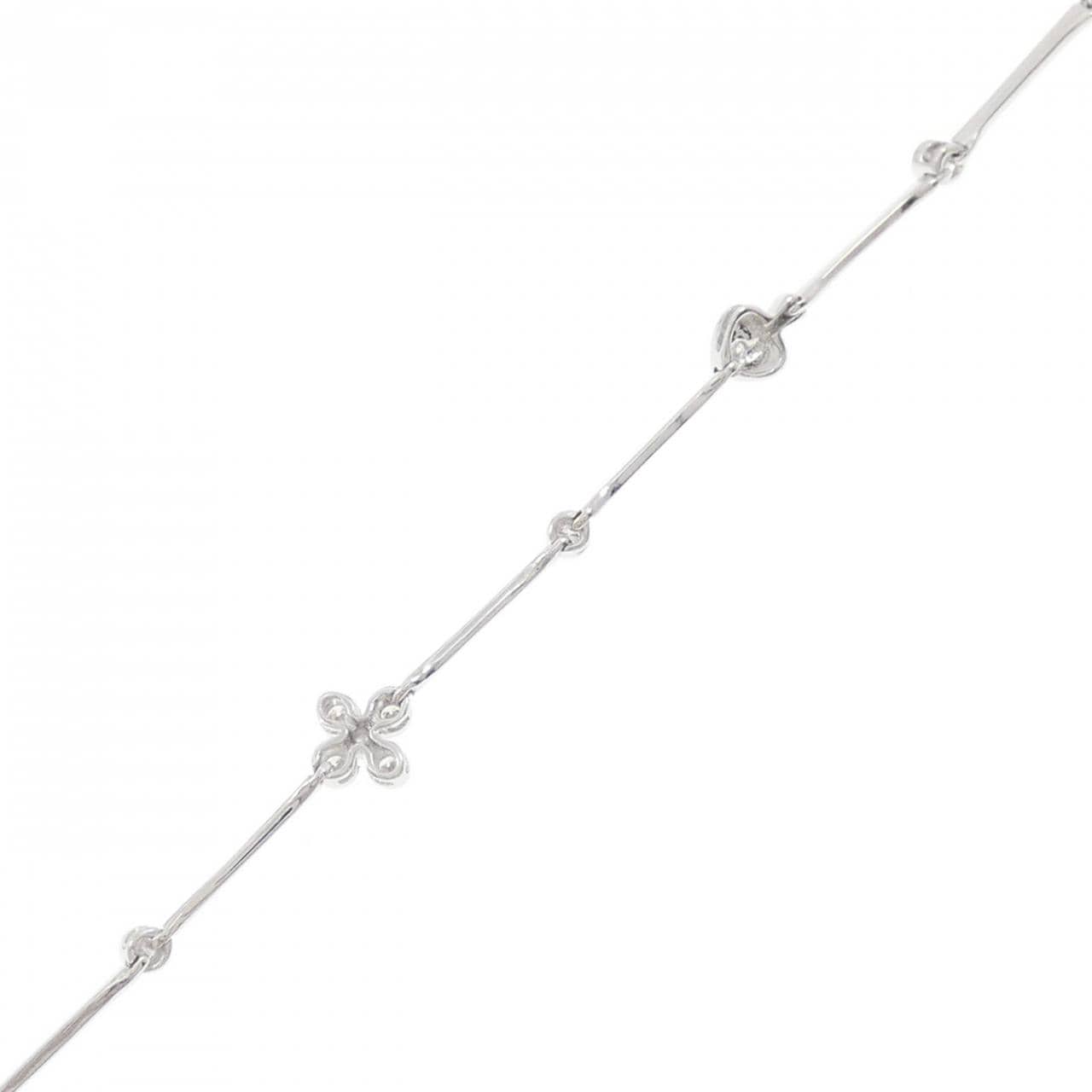 750WG 花心钻石手链 0.20CT
