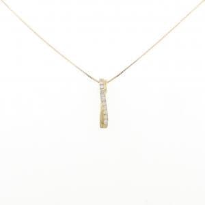 K18YG ダイヤモンド ネックレス 0.15CT