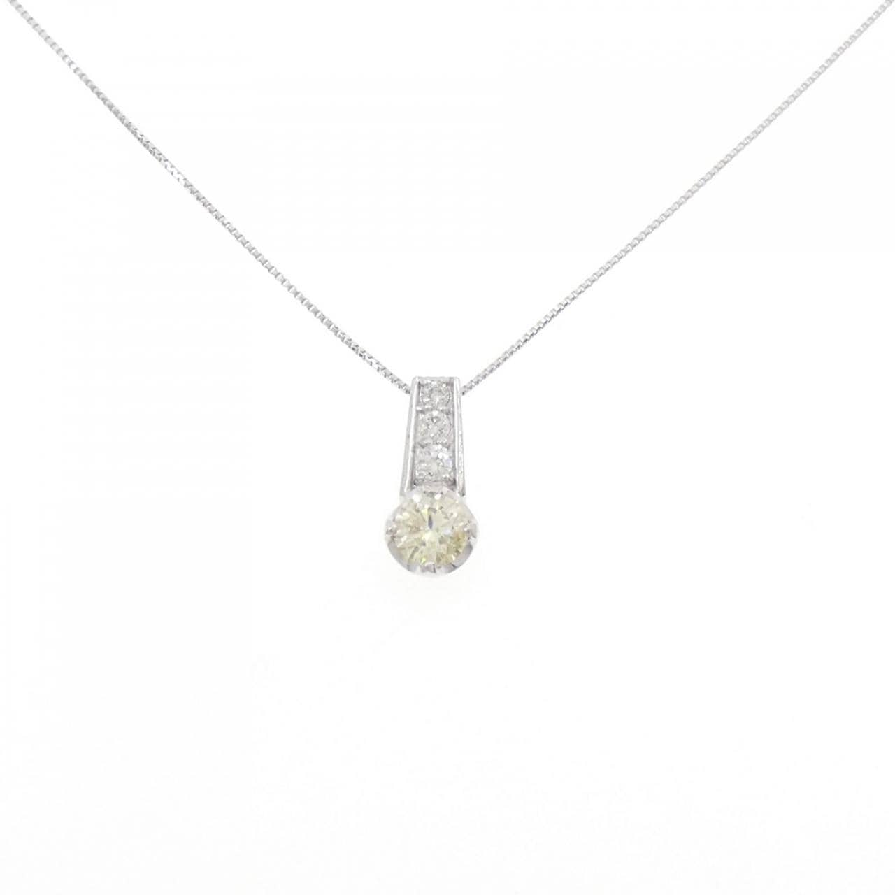 K18WG ダイヤモンド ネックレス 0.50CT