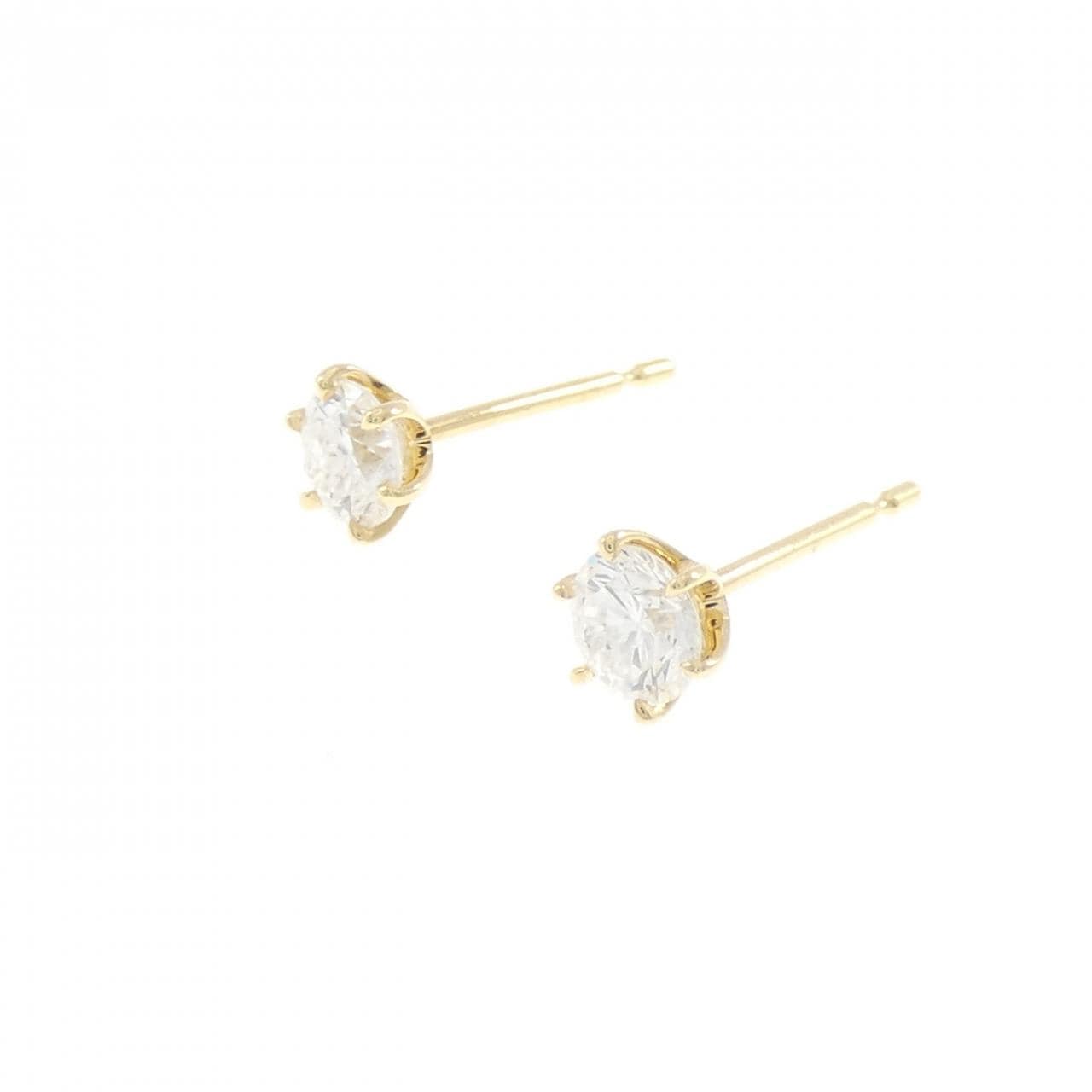 【リメイク】K18YG/ST ダイヤモンド ピアス 0.303CT 0.313 E-F SI1-2 VG-Good