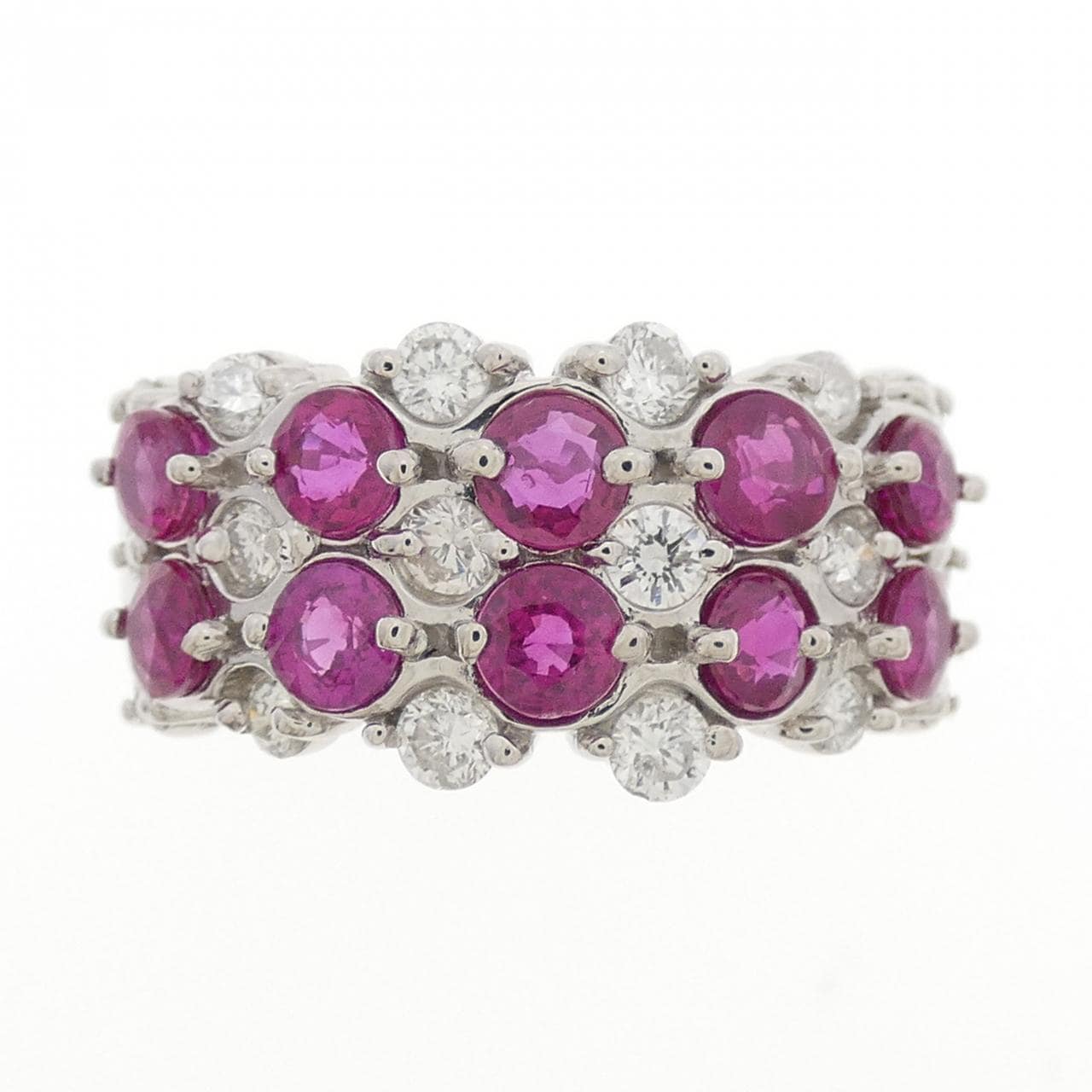 PT900 ルビー リング 2.00CT