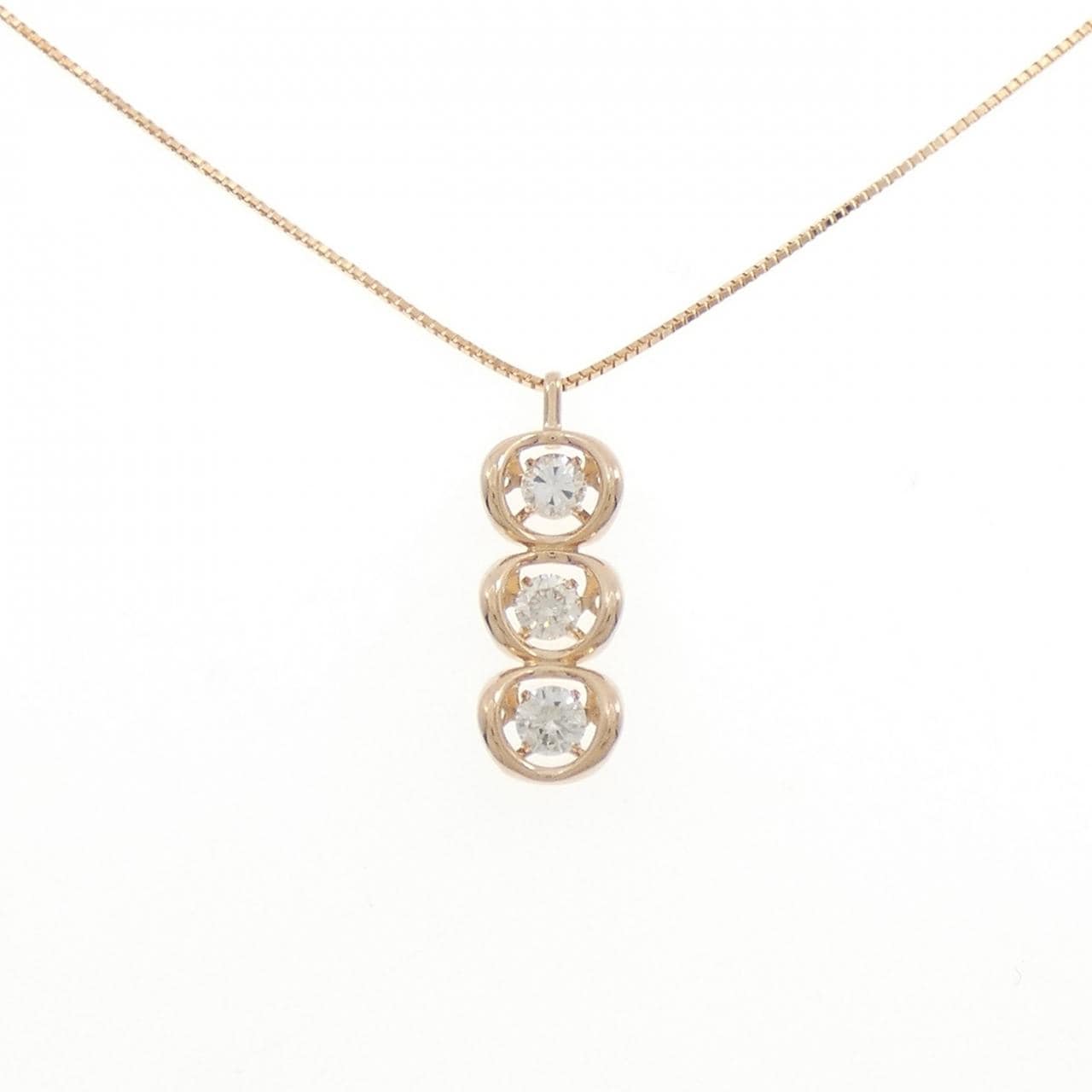 K18PG ダイヤモンド ネックレス 0.50CT