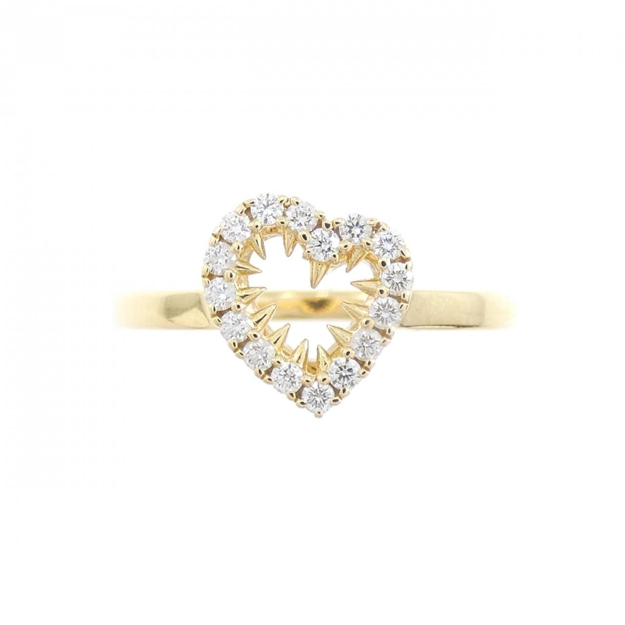 タサキ デインジャー ハート リング 0.12CT