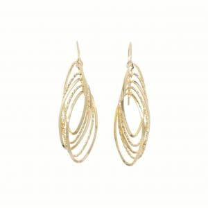750YG earrings
