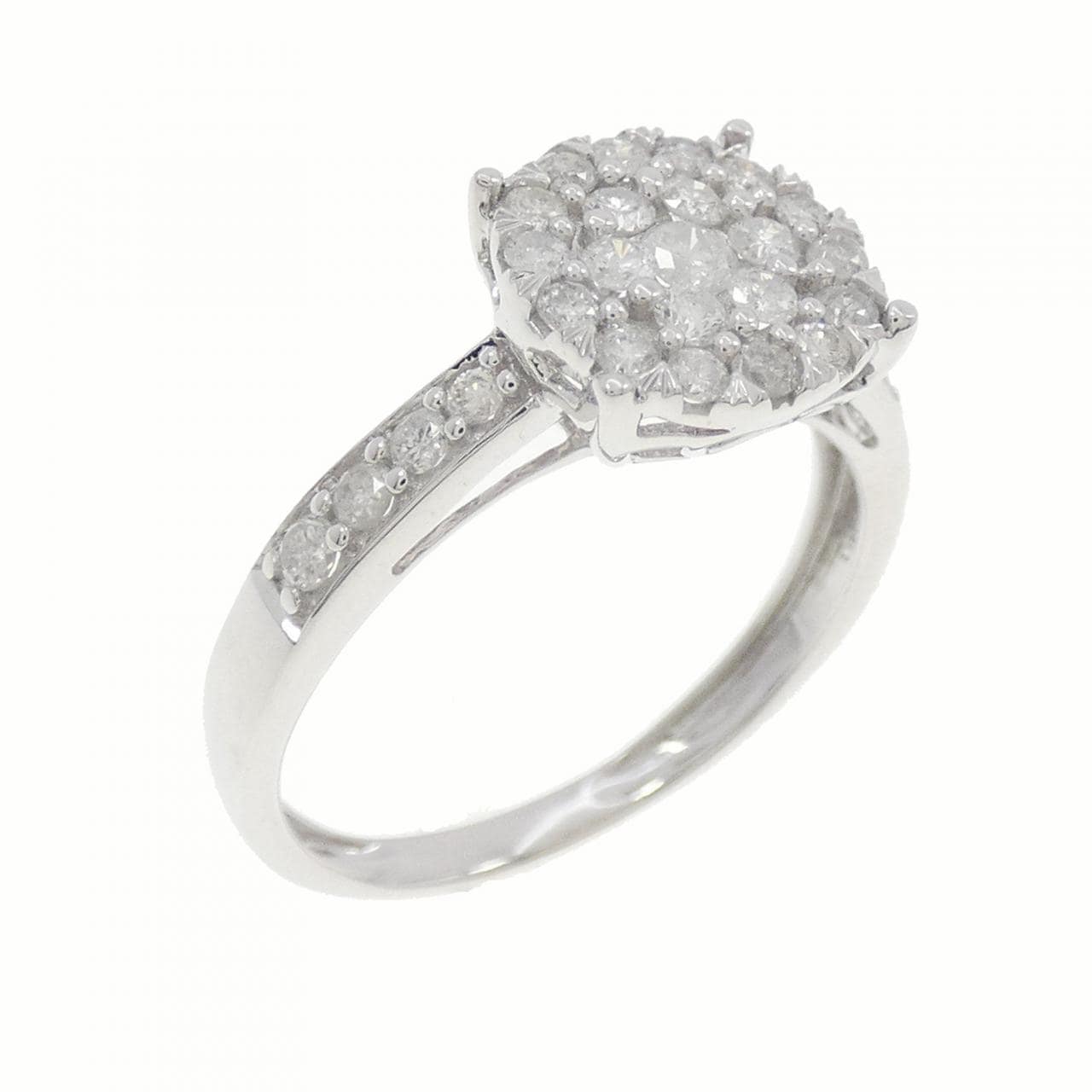 K18WG ダイヤモンド リング 0.50CT