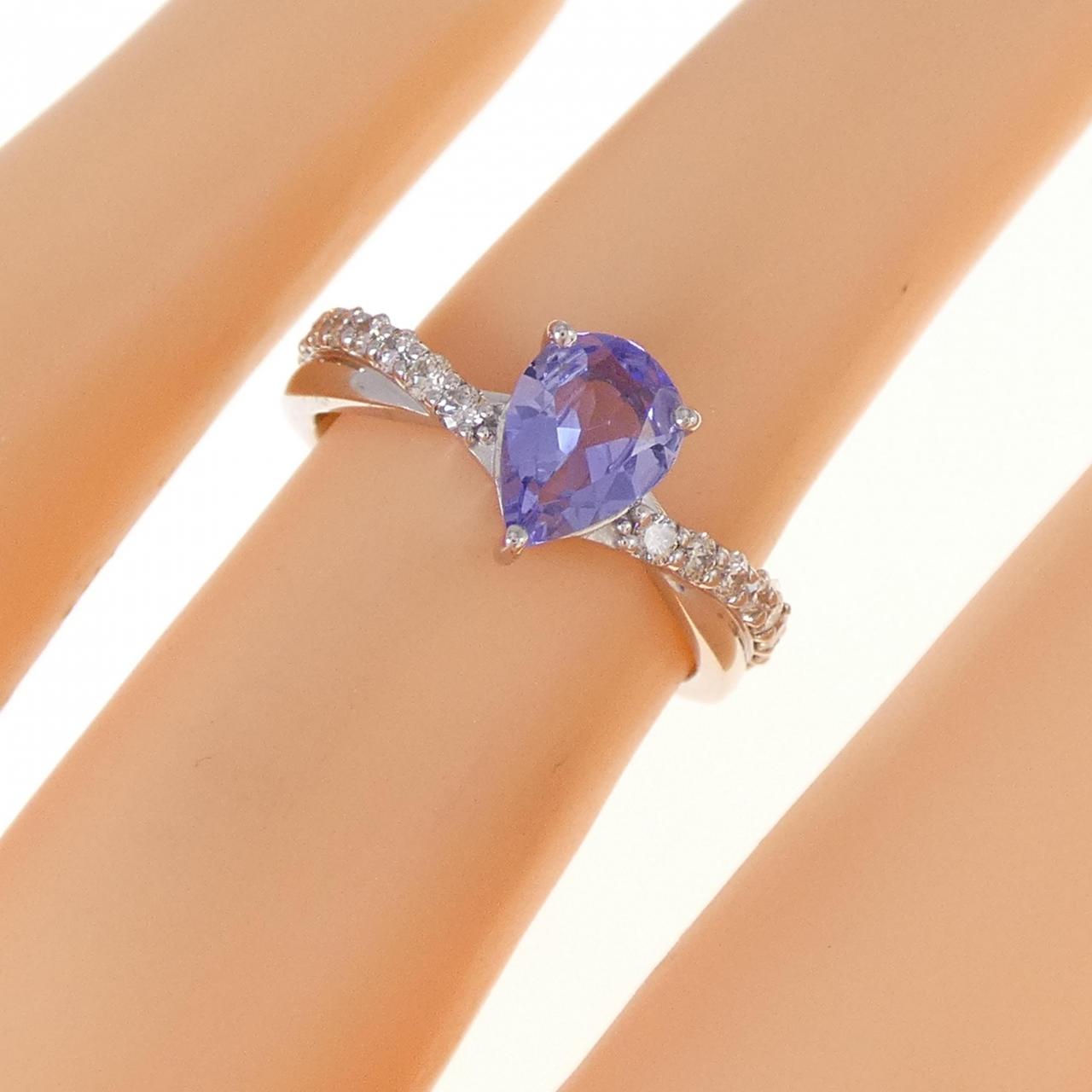 PT タンザナイト リング 0.58CT