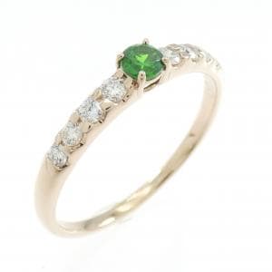 K18PG デマントイドガーネット リング 0.17CT