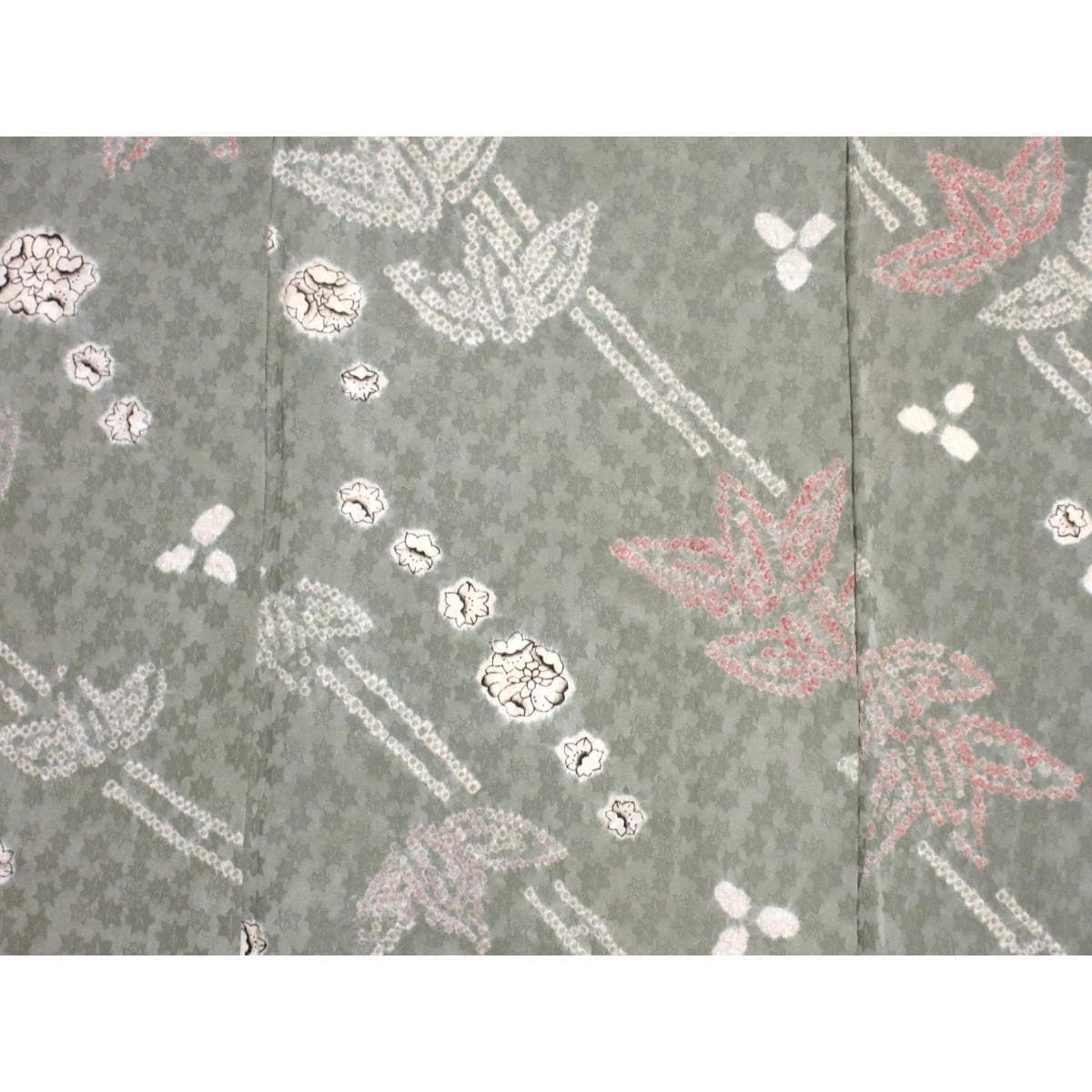 【未使用品】小紋　絞り加工　裄丈Ｓ寸