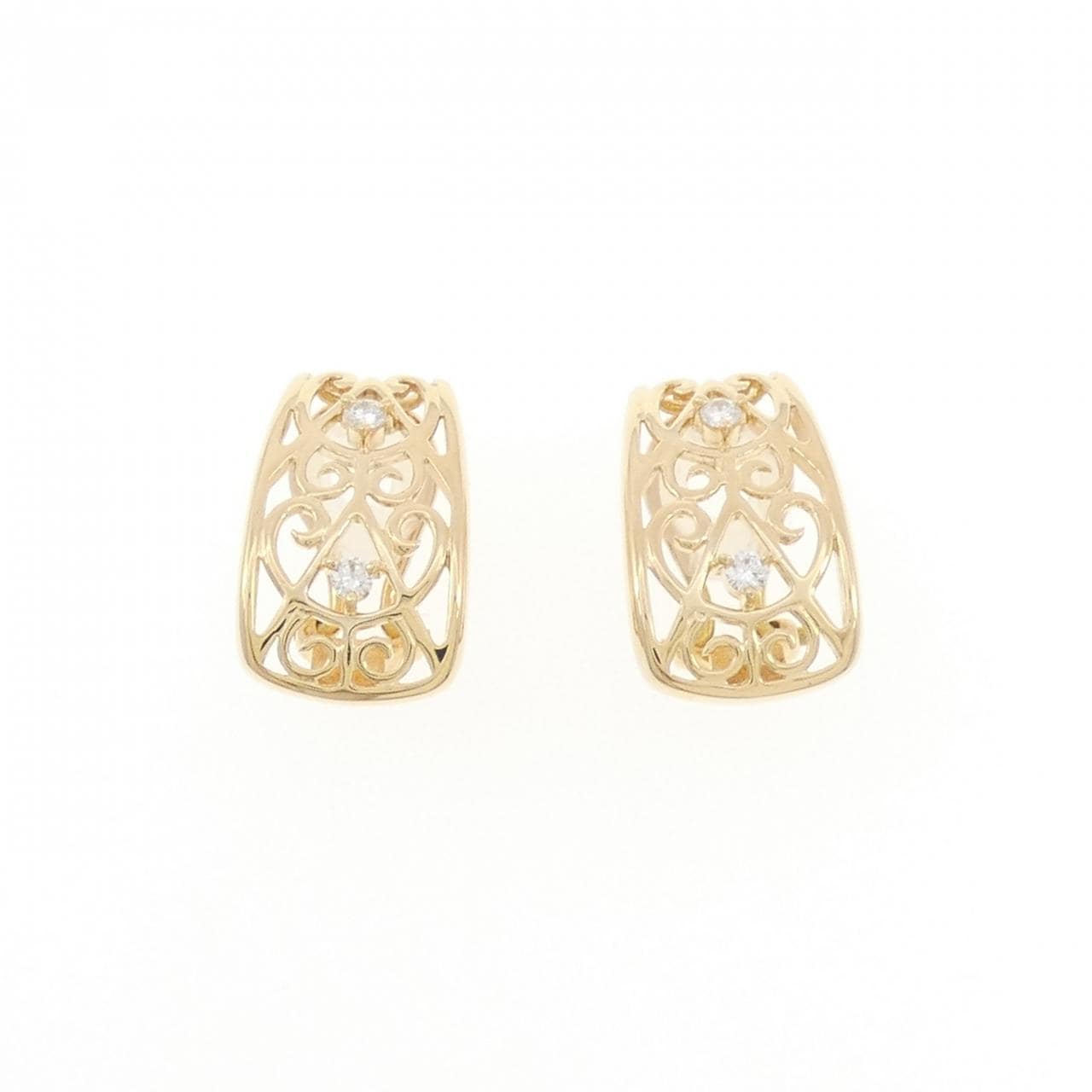 タサキ ダイヤモンド イヤリング 0.12CT