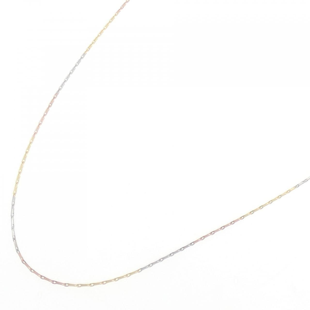 14Kスリーカラー ネックレス