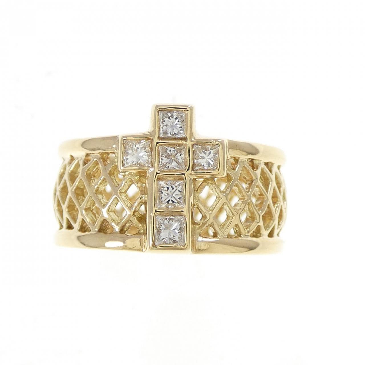 ローリーロドキン クロス ダイヤモンド リング