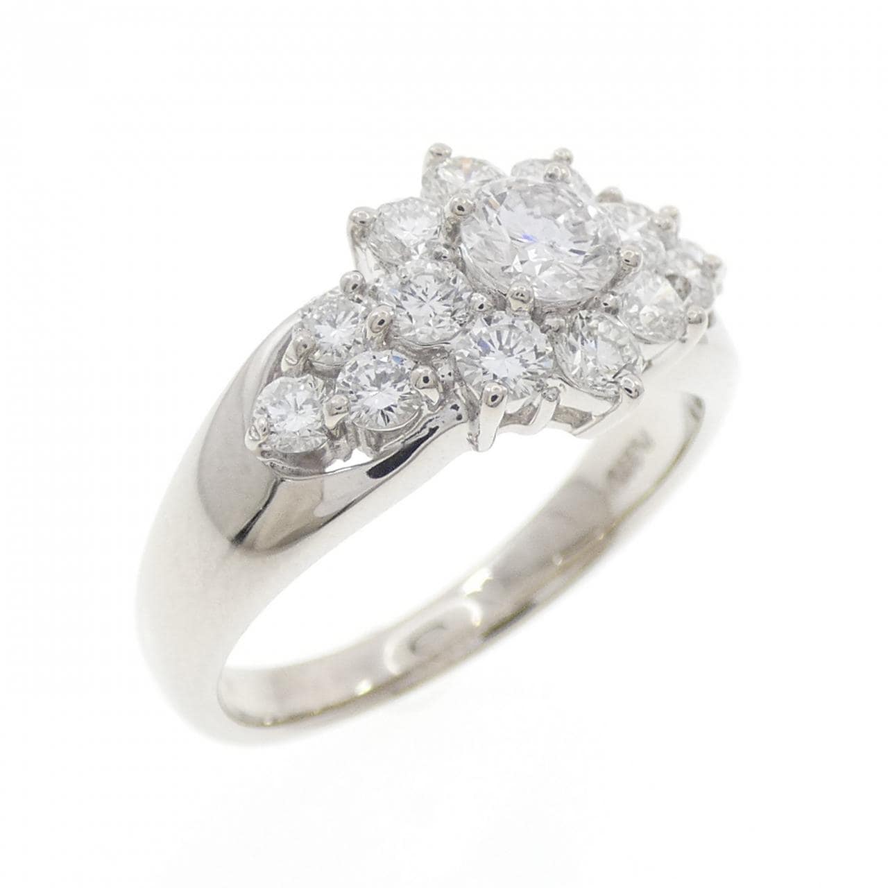 PT900 フラワー ダイヤモンド リング 1.00CT
