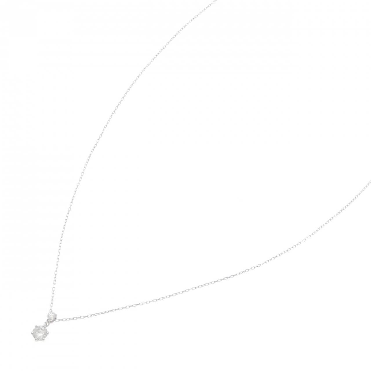 K10WG ダイヤモンド ネックレス 0.15CT