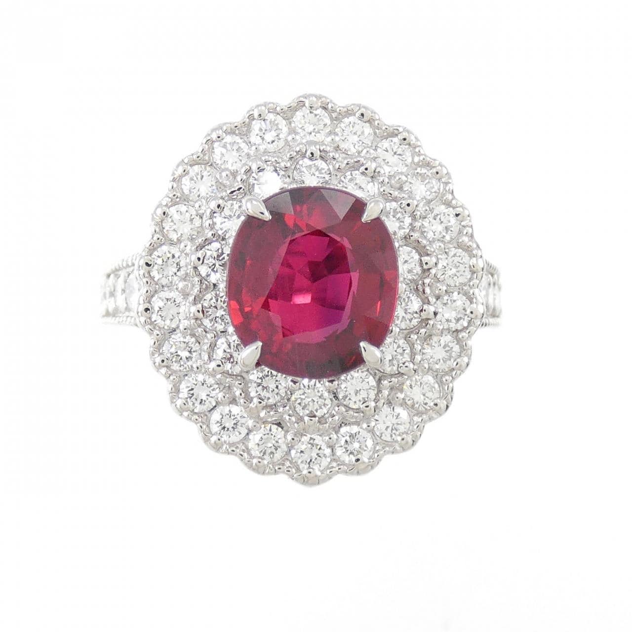 PT Unheated Ruby Ring 2.07CT