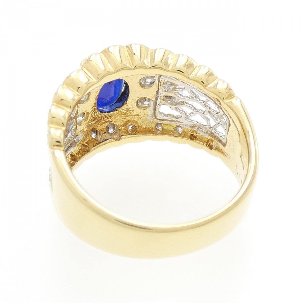 K18YG Sapphire Ring 1.181CT