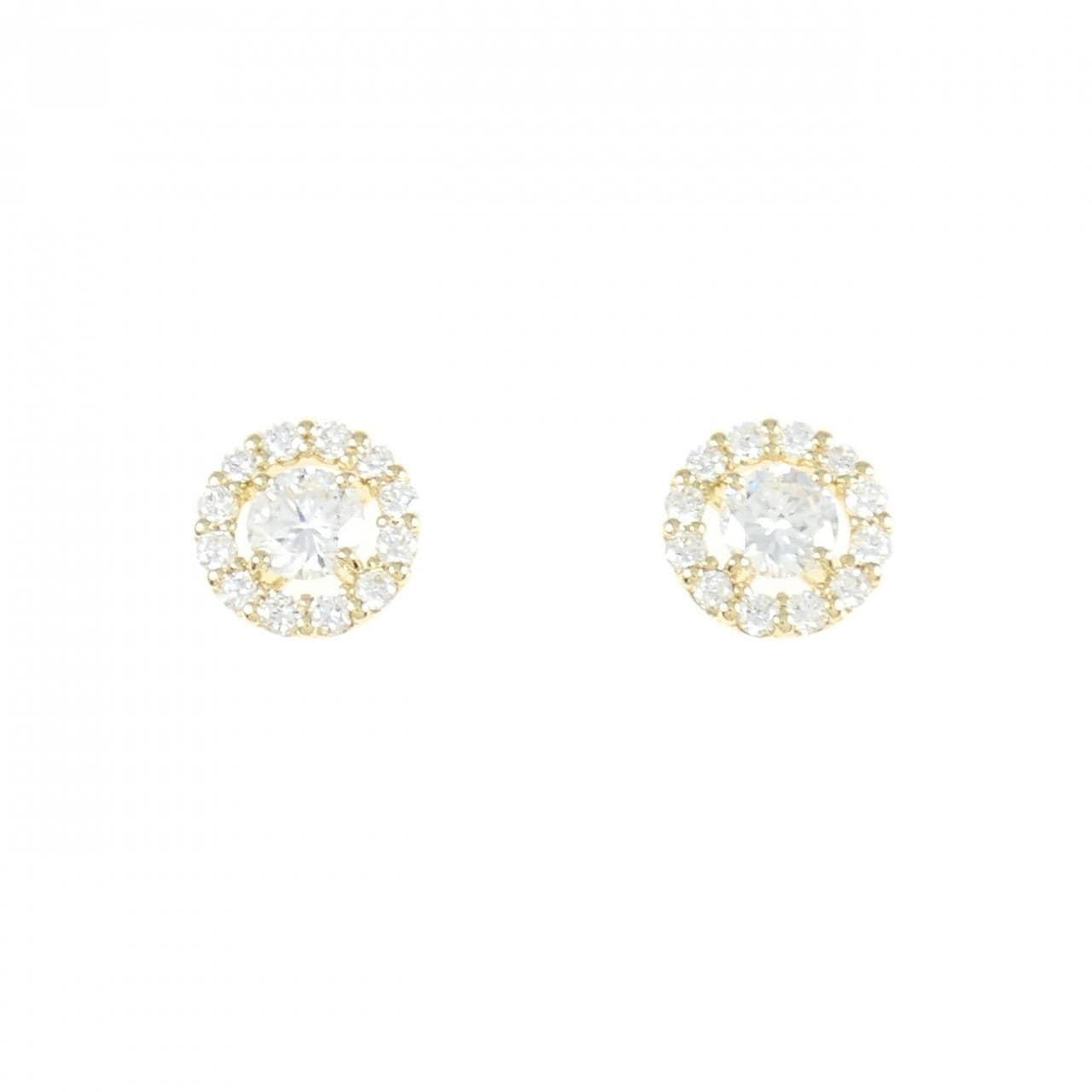 [新品] K18YG鑽石耳環 0.204CT 0.201CT E VS2 品質好