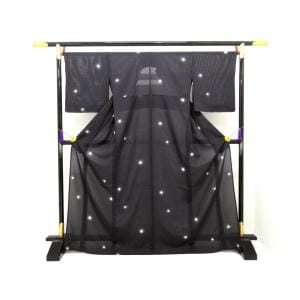 【新品】単衣　駒絽小紋