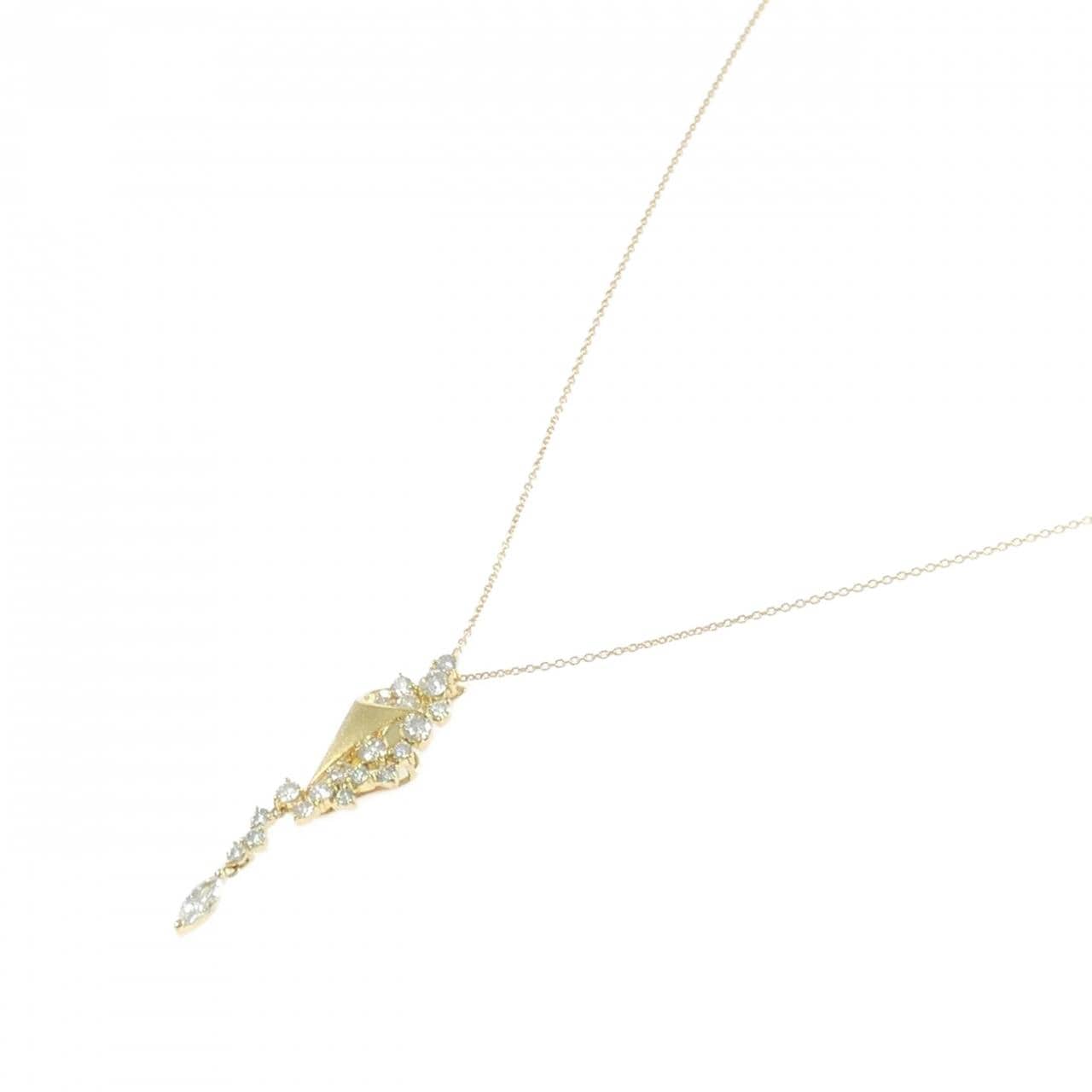 K18YG ダイヤモンド ネックレス 1.03CT