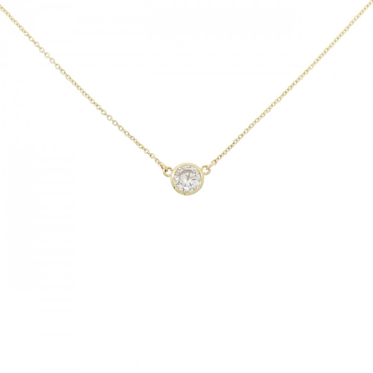K18YG ソリティア ダイヤモンド ネックレス 0.380CT
