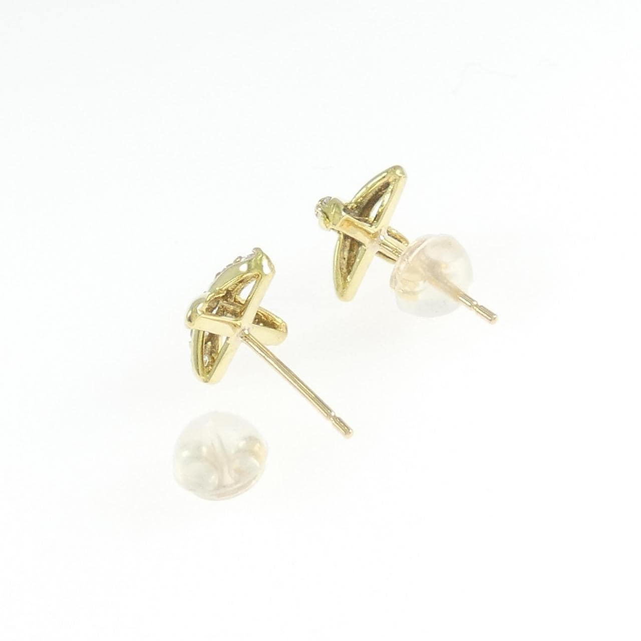 K18YG ダイヤモンド ピアス 0.18CT