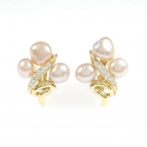 K18YG 淡水パール ピアス/イヤリング