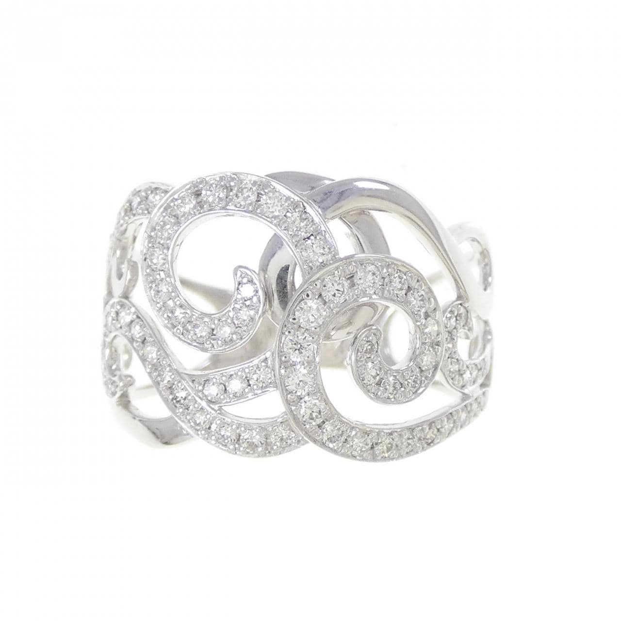 K18WG ダイヤモンド リング 0.38CT