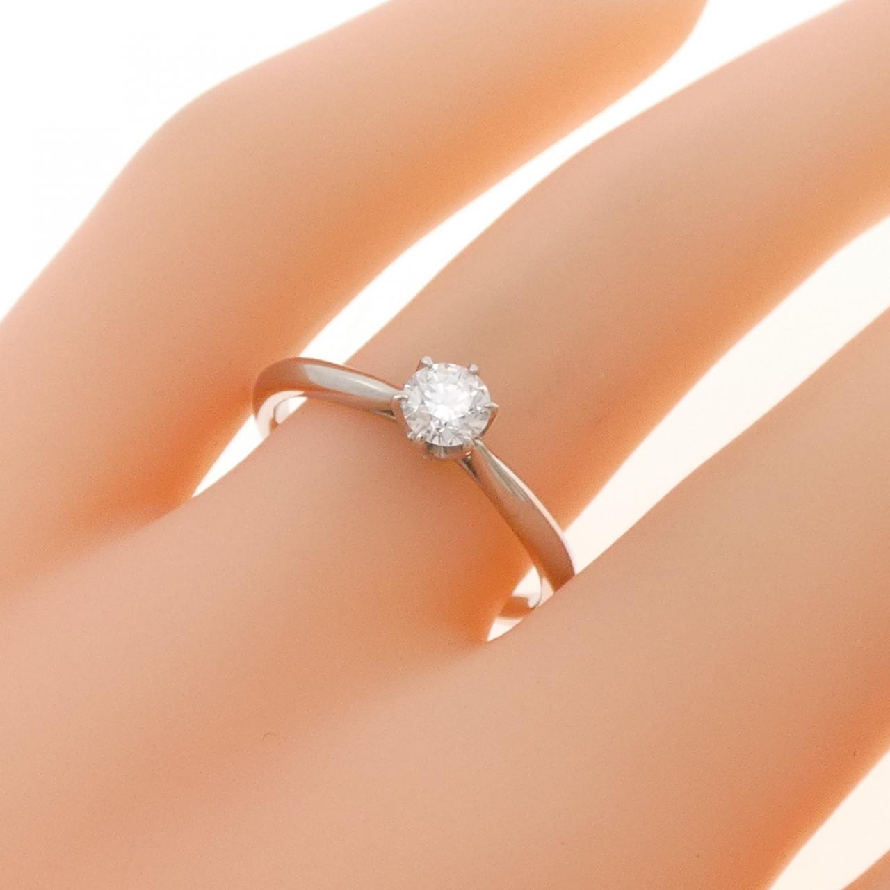 PT950 ダイヤモンド リング 0.275CT D VVS1 EXT