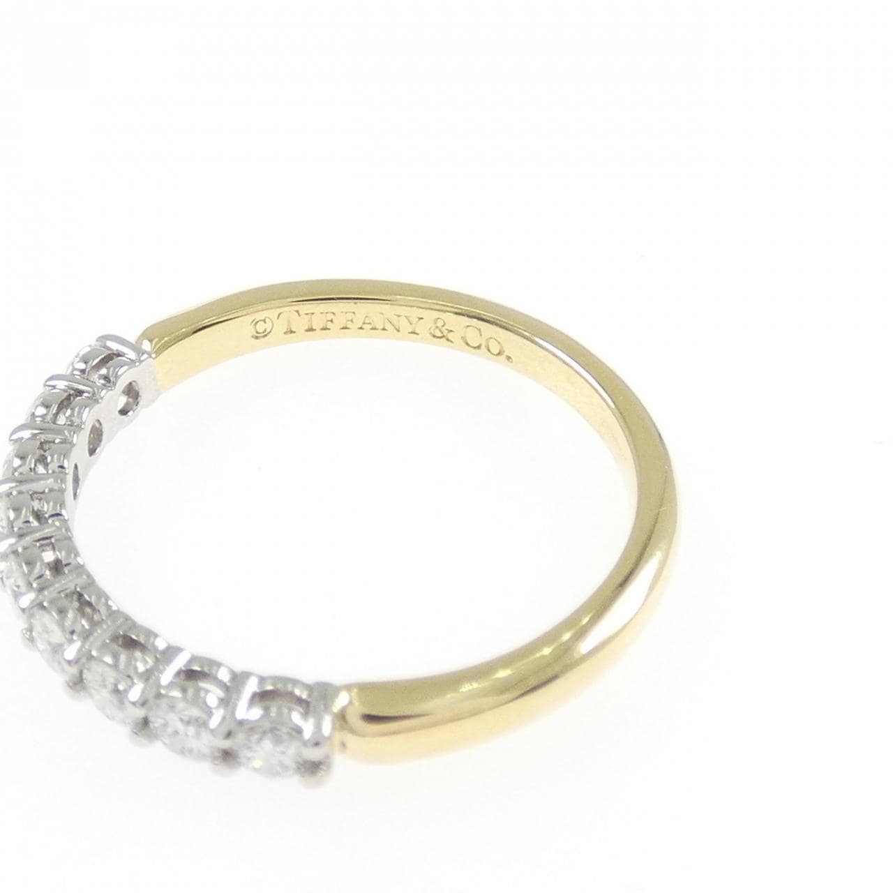 ティファニー ハーフサークル シェアドプロングセッティング リング