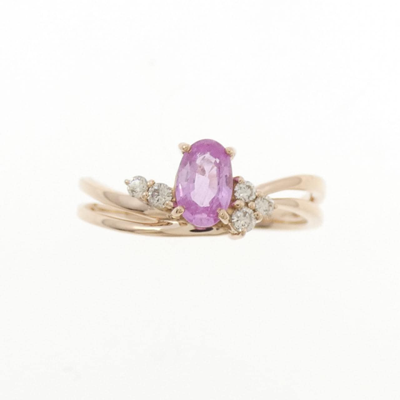 K18PG サファイヤ リング 0.48CT