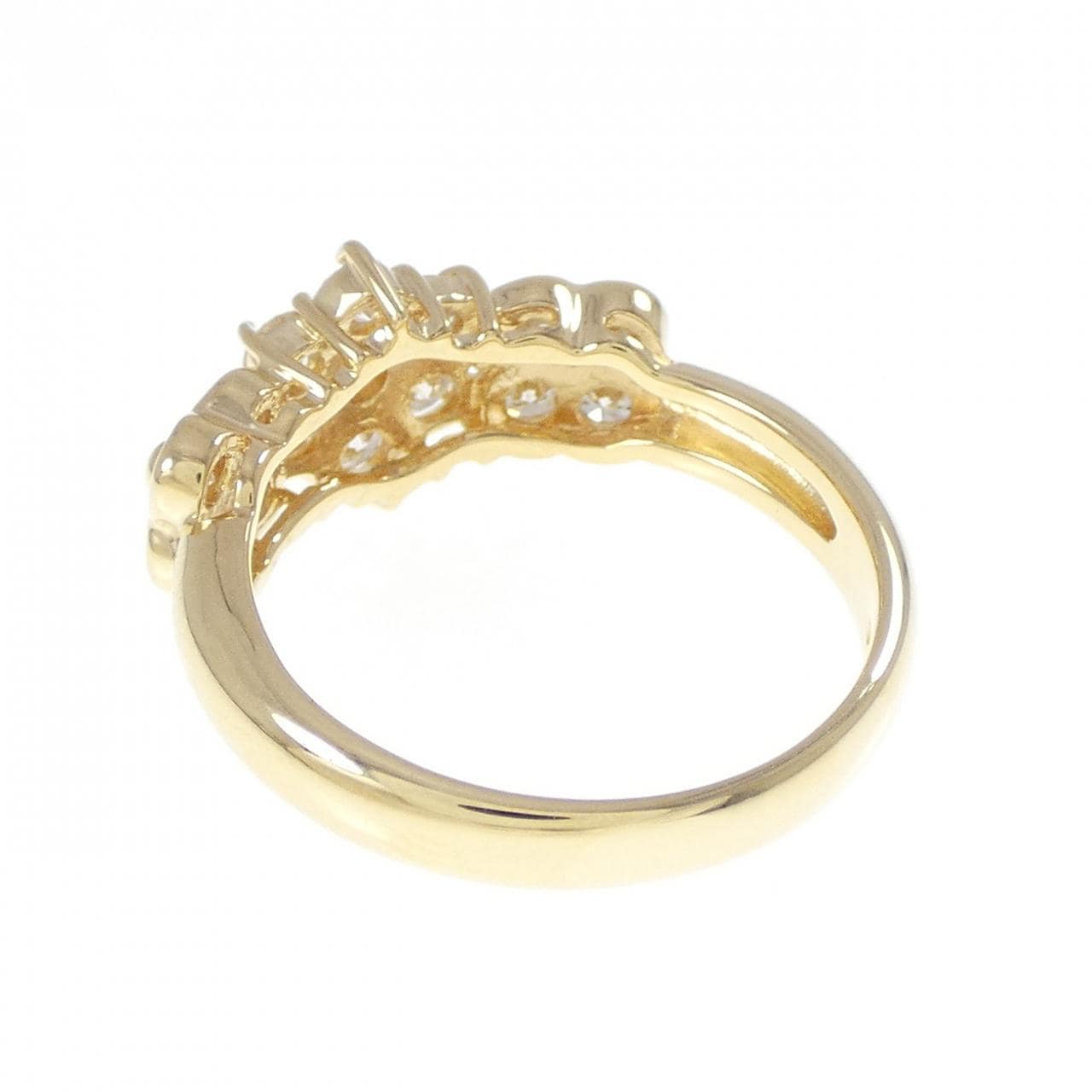 K18YG フラワー ダイヤモンド リング 1.00CT