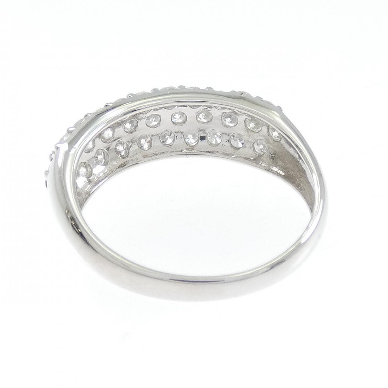 PT900 密鑲鑽石戒指 1.00 克拉