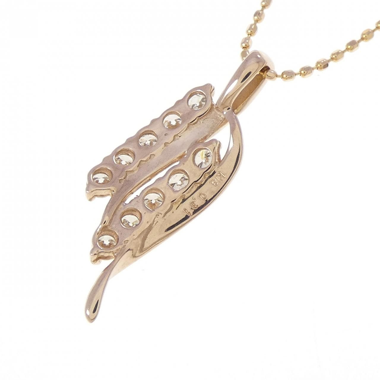 K18PG ダイヤモンド ネックレス 0.31CT