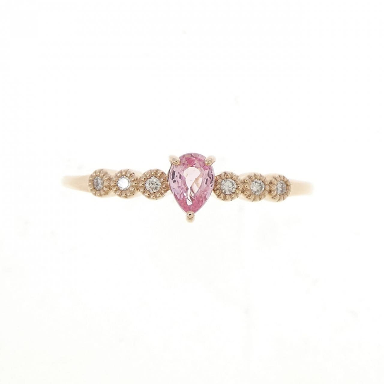 K18PG サファイヤ リング 0.158CT