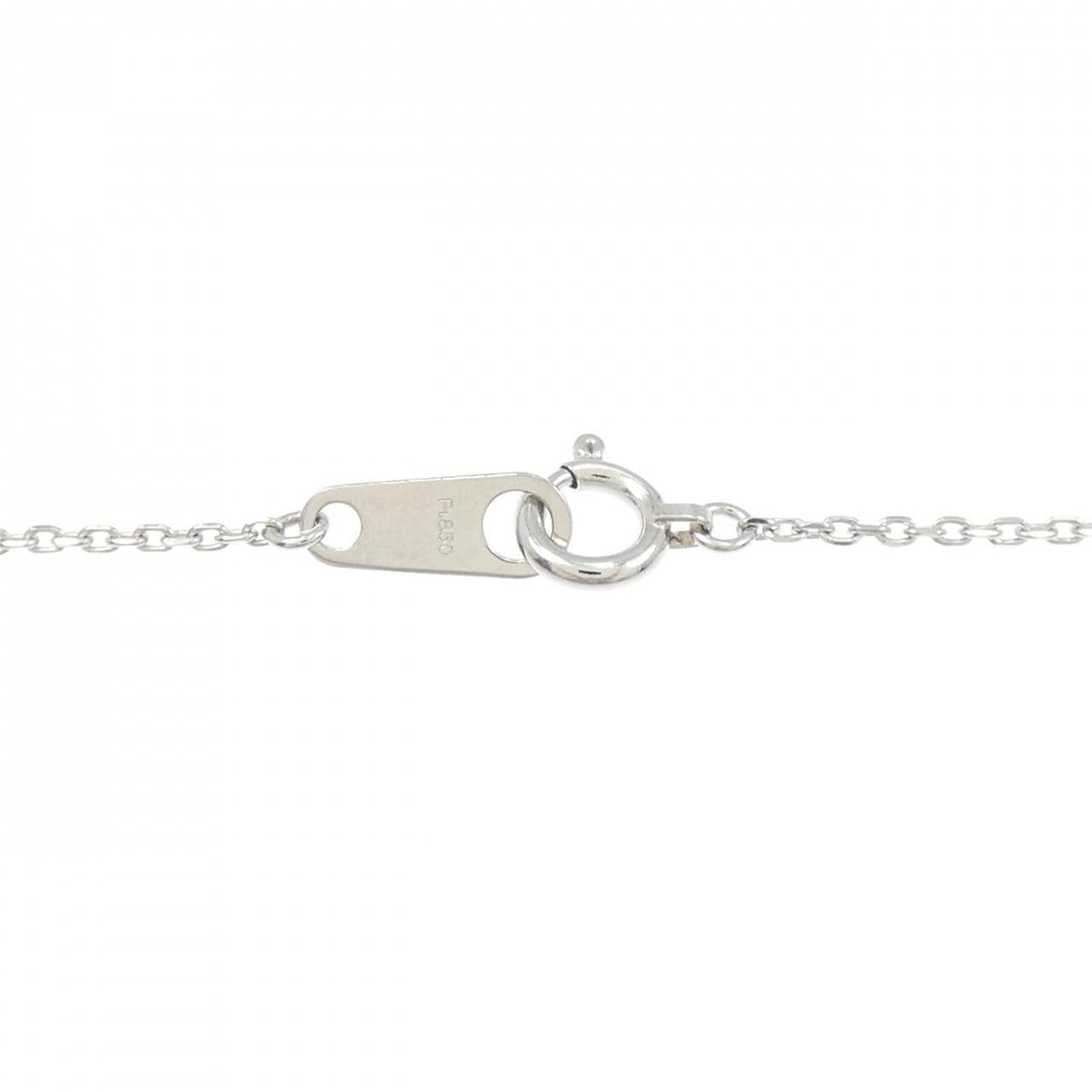 PT900/K18YG/PT850 ダイヤモンド ネックレス 0.07CT