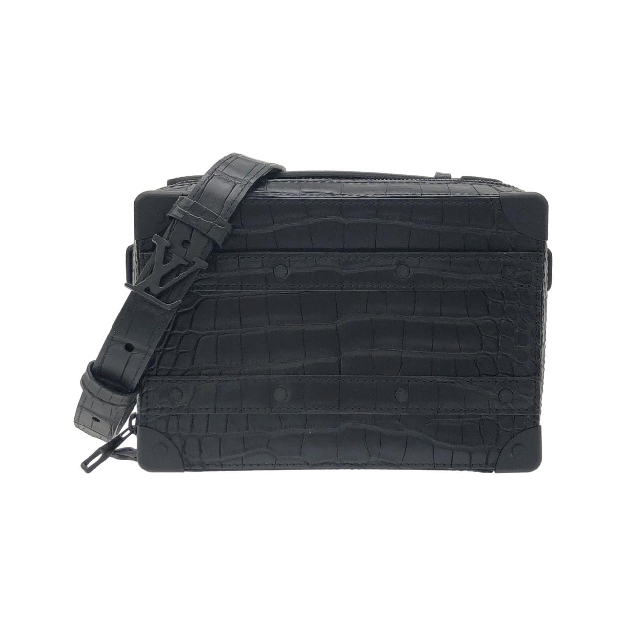 ルイヴィトン エキゾチック レザー ハンドル ソフトトランク N80242 ショルダーバッグ