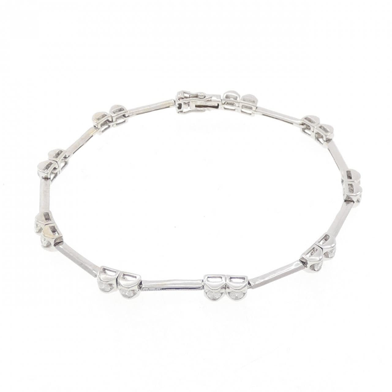 K18WG Diamond bracelet 0.88CT