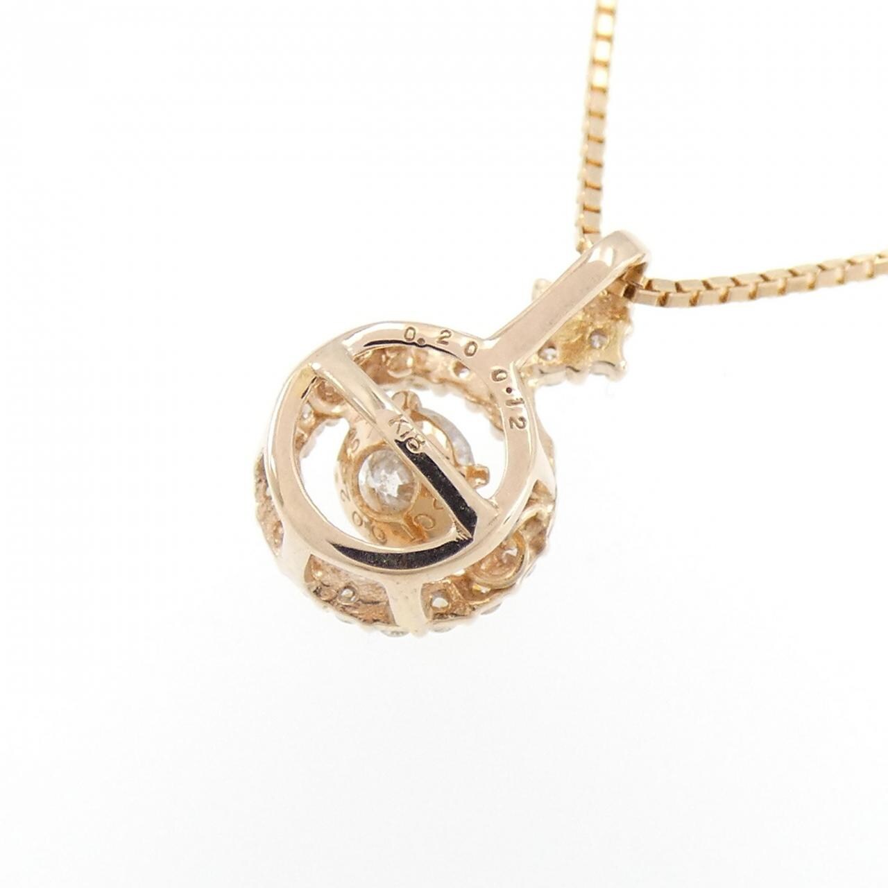 K18PG ダイヤモンド ネックレス 0.20CT