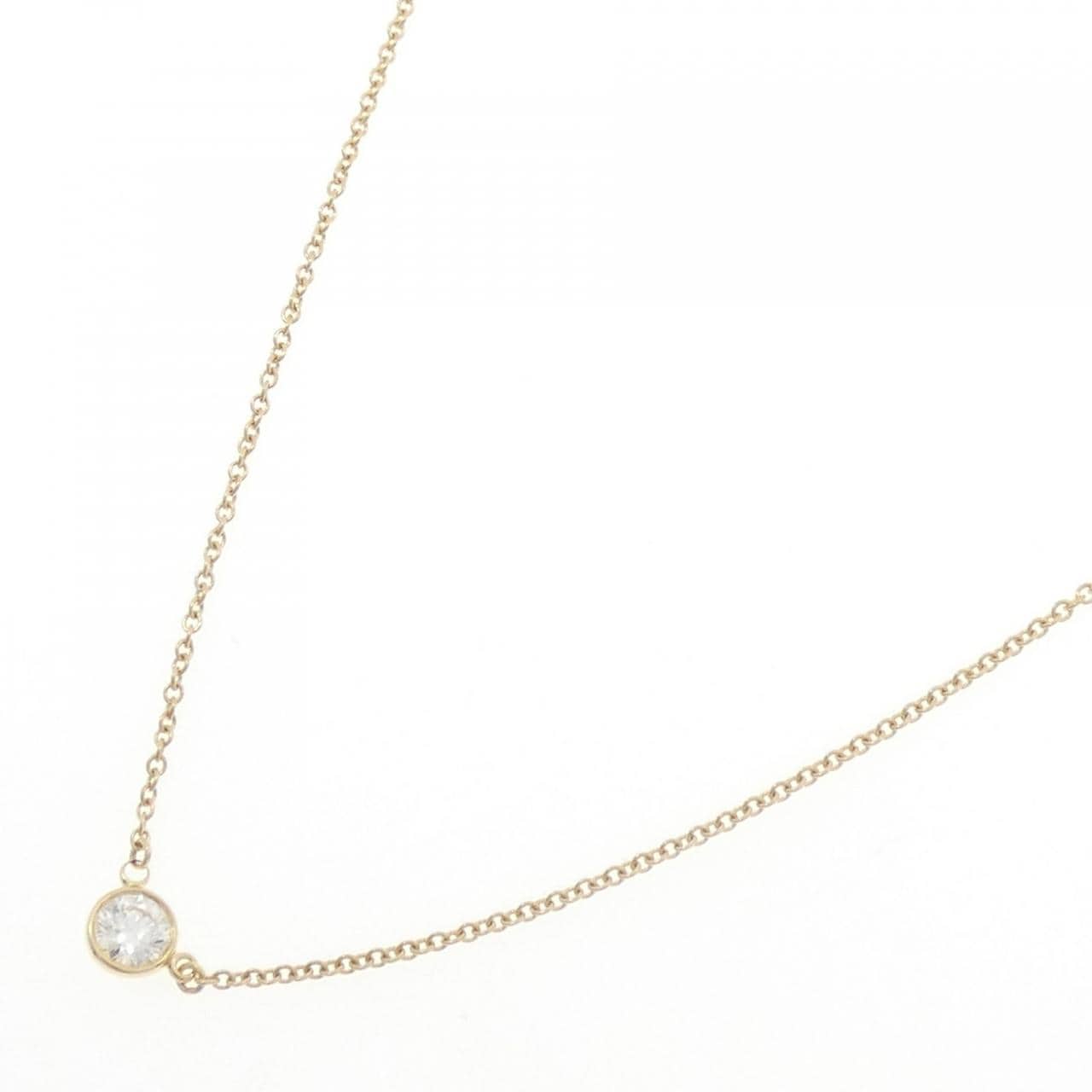 ティファニー バイザヤード ネックレス 0.22CT H VVS1 EXT