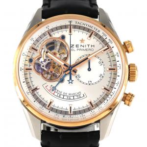 【ノーメンテナンス特価】ゼニス クロノマスターオープンパワーリザーブ RGコンビ 51.2080.4021/01.C494 SSxPG 自動巻