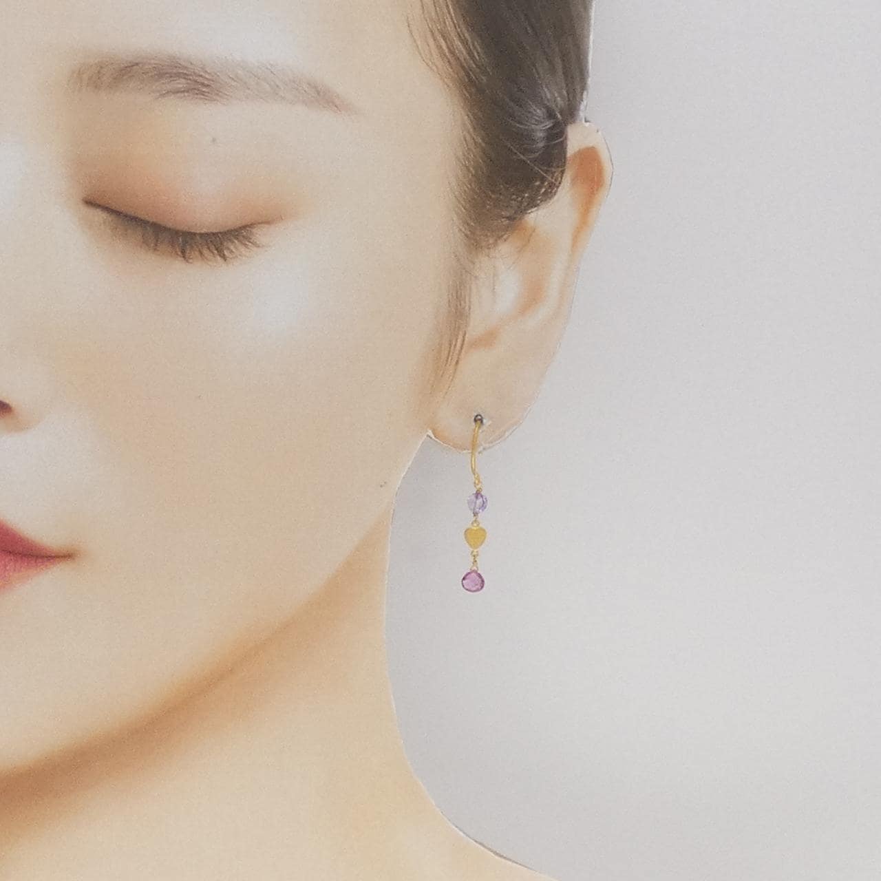 マリエレーヌ･ドゥ･タイヤック アメジスト ピアス