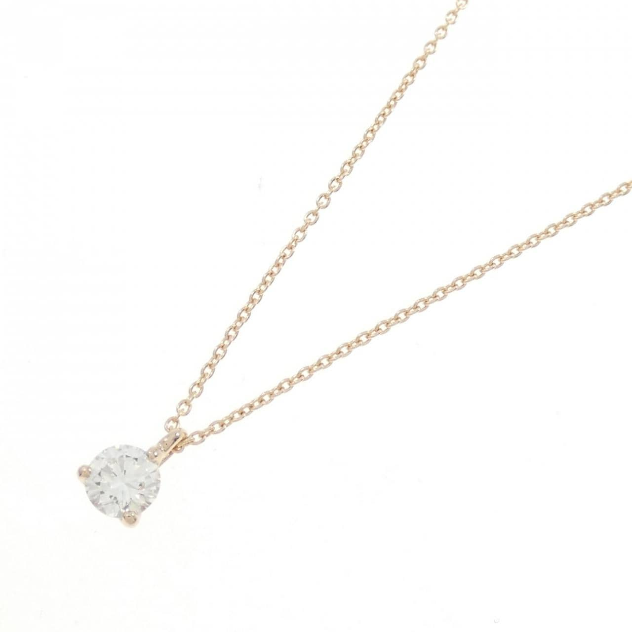 [Remake] K18PG Diamond Necklace 0.308CT G SI1 VG