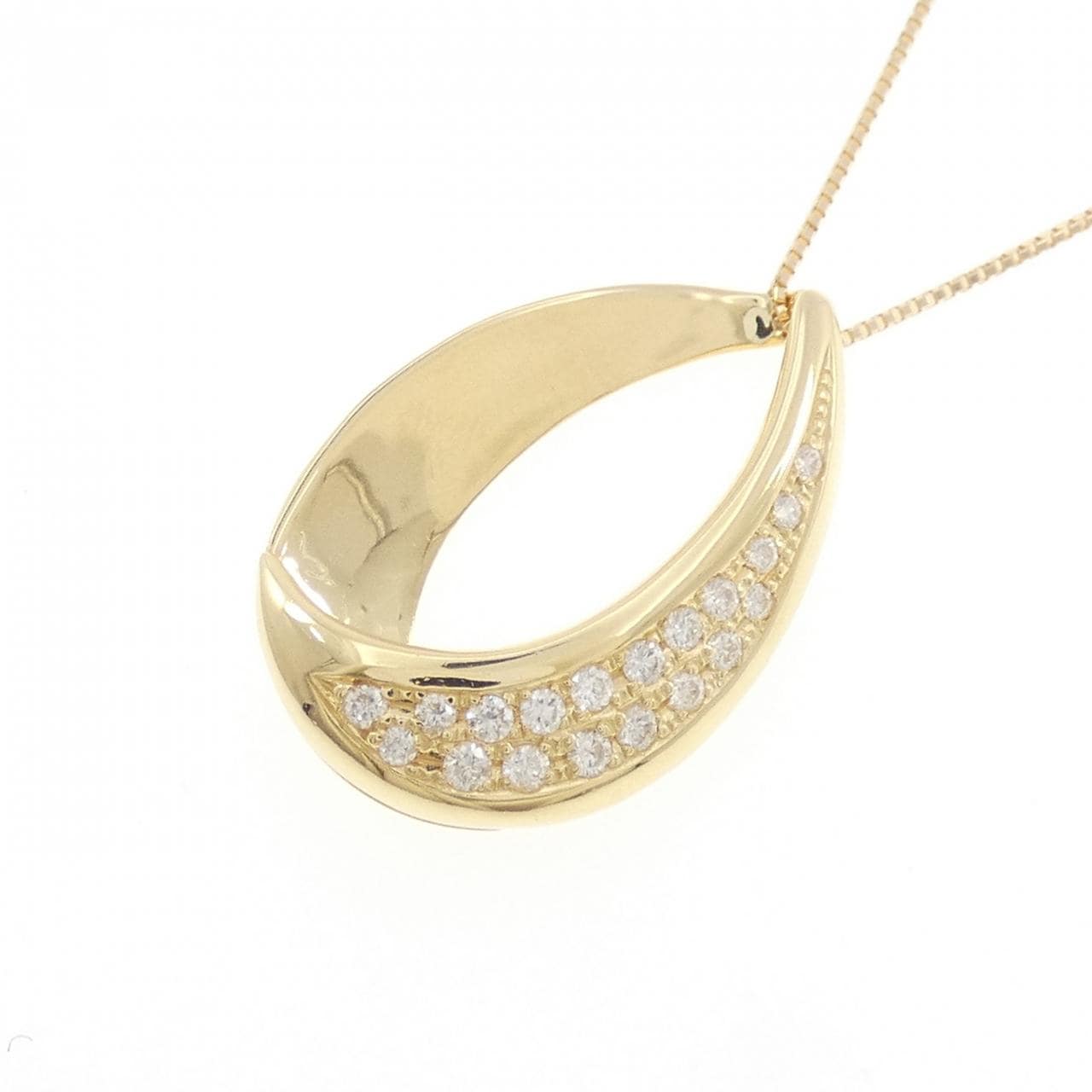 K18YG ダイヤモンド ネックレス 0.25CT