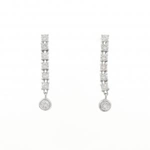 LINE ダイヤモンド ピアス 0.50CT