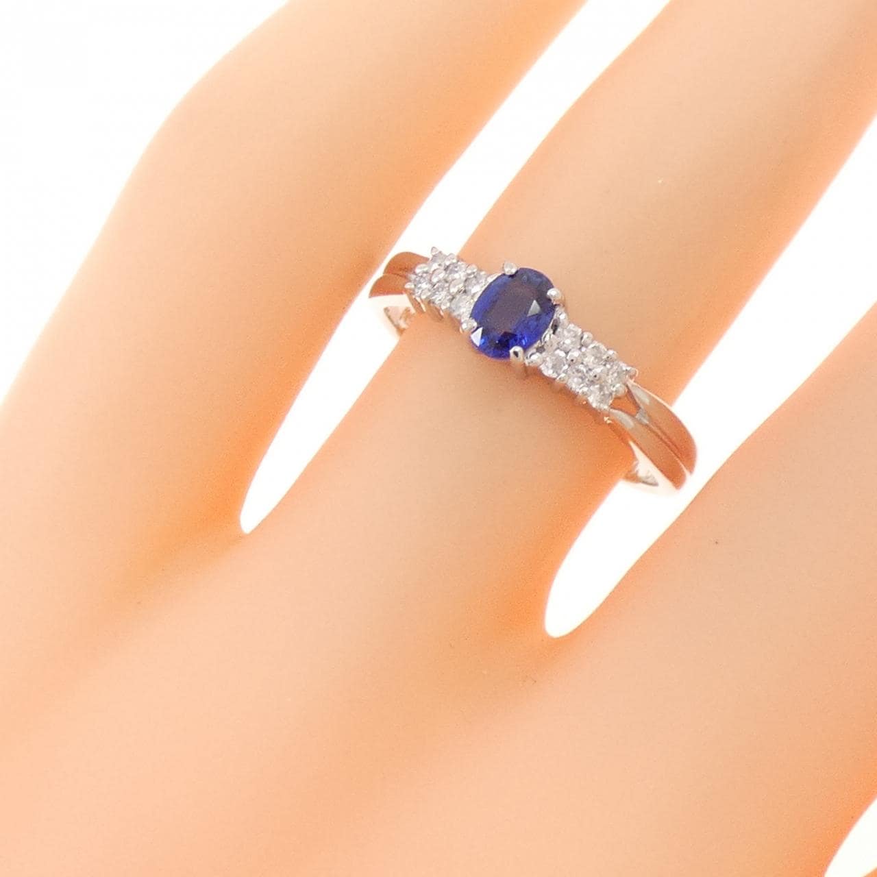 PT900 サファイヤ リング 0.40CT