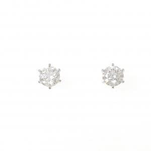 PT900 ソリティア ダイヤモンド ピアス 1.022CT